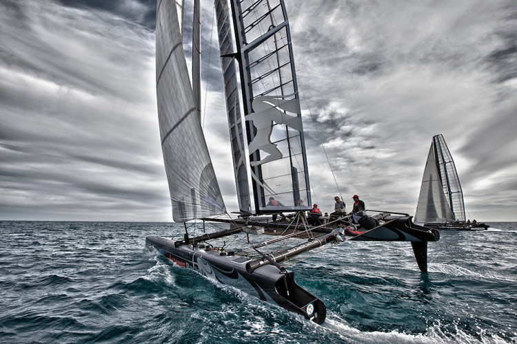 Artemis training on AC45 yachts. Image:2024 Sander van der Borch/Artemis Racing