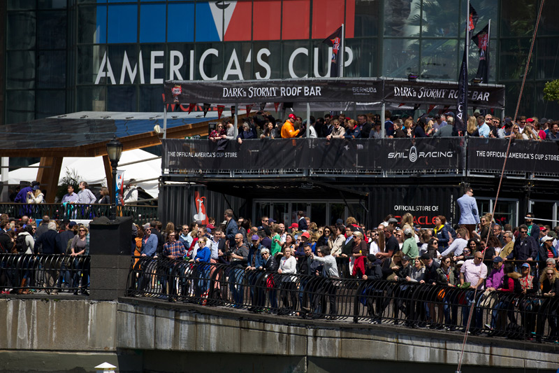 The America's Cup Village in North Cove Marina.