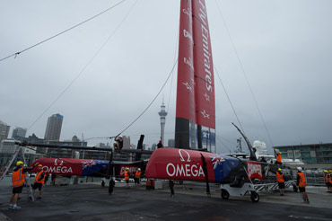 Meet the new boat. Click image to enlarge and view more. Photo:©2012 Chris Cameron/ETNZ